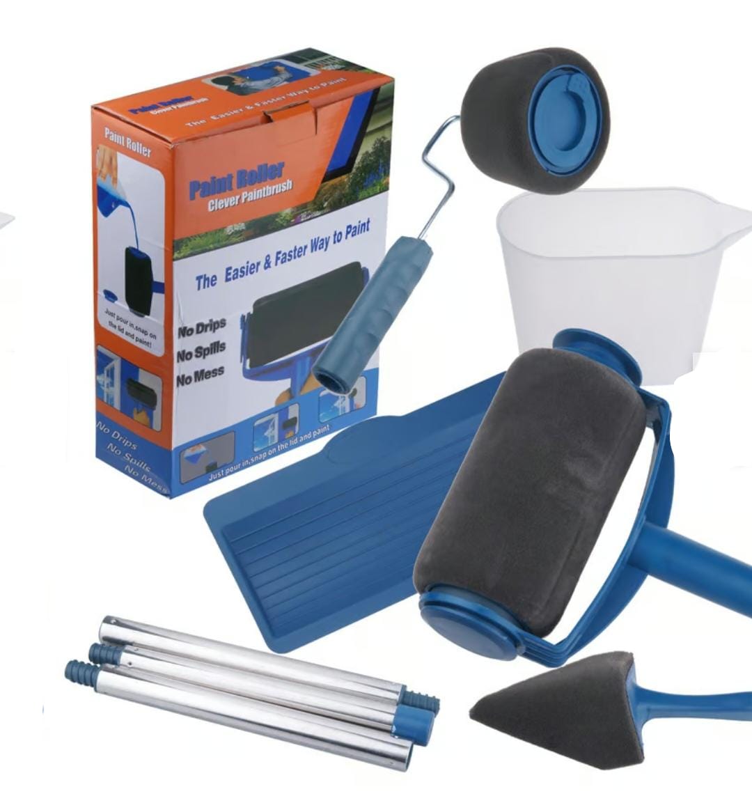 Kit Rodillo de Pintura Recargable Anti-Goteo